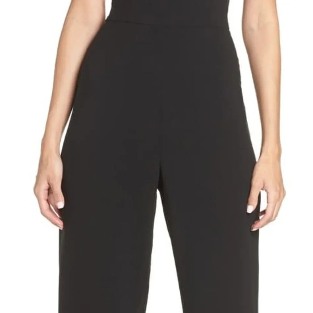 French Connection Sweetheart Flared Leg Jumpsuit 2 - Picture 4 of 16